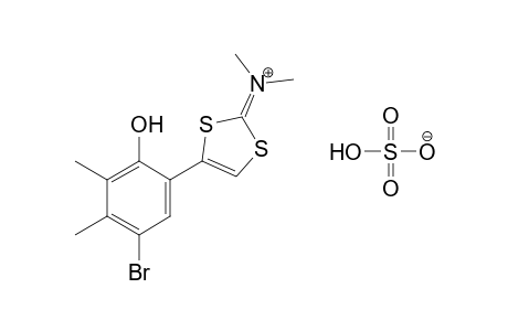 [4-(5-bromo-2-hydroxy-3,4-xylyl)-1,3-dithiol-2-ylidene]dimethylammonium hydrogen sulfate