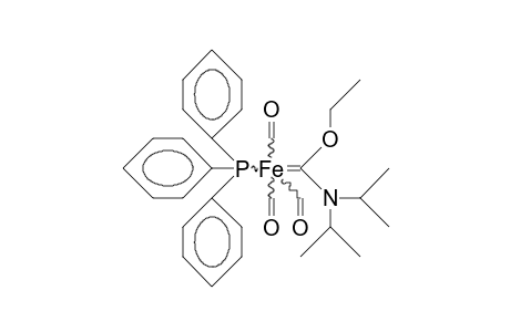 Tricarbonyl-(triphenyl-phosphane)-(diisopropylamino-ethoxy-carbene) iron
