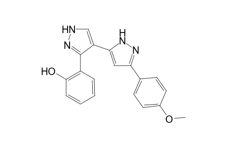 5(3)-[3-(2-Hydroxyphenyl)pyrazol-4-yl]-3(5)-(4-methoxyphenyl)pyrazole