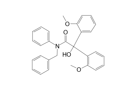 N-Benzyl-2-hydroxy-2,2-bis(2-methoxyphenyl)-N-phenylacetamide