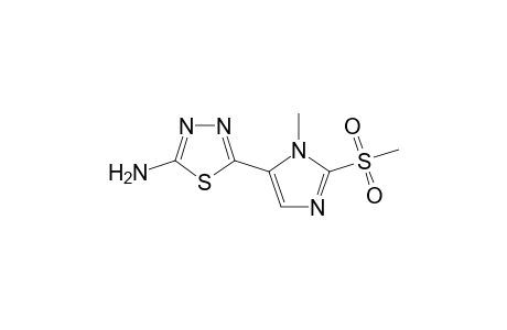 5-(1-Methyl-2-methylsulfonyl-1H-imidazol-5-yl)-1,3,4-thiadiazole-2-amine