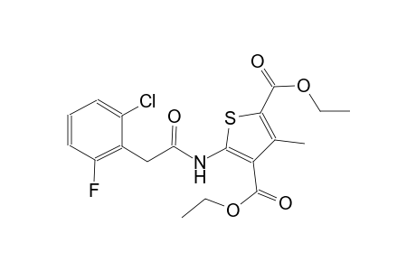 diethyl 5-{[(2-chloro-6-fluorophenyl)acetyl]amino}-3-methyl-2,4-thiophenedicarboxylate