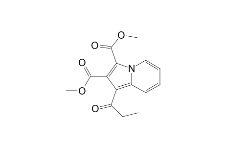2,3-Indolizinedicarboxylic acid, 1-(1-oxopropyl)-, dimethyl ester