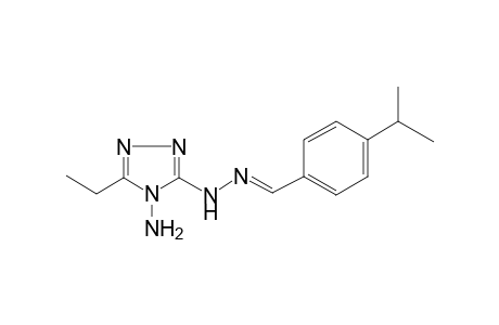 4-Isopropylbenzaldehyde (4-amino-5-ethyl-4H-1,2,4-triazol-3-yl)hydrazone