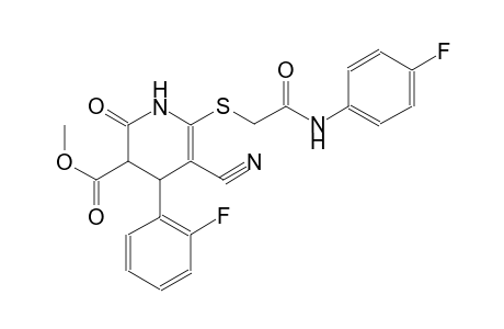 3-pyridinecarboxylic acid, 5-cyano-4-(2-fluorophenyl)-6-[[2-[(4-fluorophenyl)amino]-2-oxoethyl]thio]-1,2,3,4-tetrahydro-2-oxo-, methyl ester