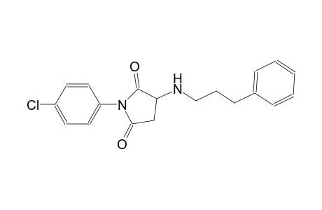 1-(4-chlorophenyl)-3-[(3-phenylpropyl)amino]-2,5-pyrrolidinedione