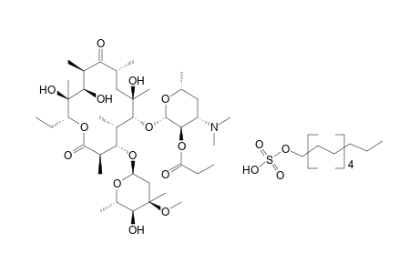 ERYTHROMYCIN, 2'-PROPIONATE, DODECYL SULFATE (SALT)