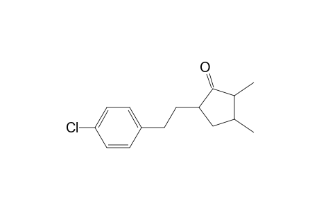 5-[2-(4-chlorophenyl)ethyl]-2,3-dimethyl-1-cyclopentanone