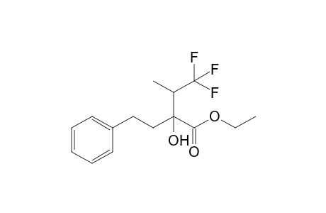 4,4,4-trifluoro-2-hydroxy-3-methyl-2-phenethyl-butyric acid ethyl ester