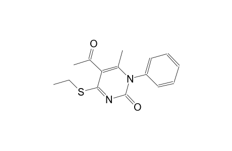 5-acetyl-4-(ethylsulfanyl)-6-methyl-1-phenyl-2(1H)-pyrimidinone