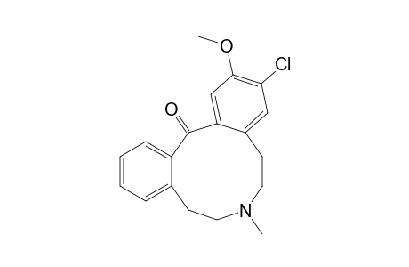 3-Chloro-2-methoxy-7-methyl-6,7,8,9-tetrahydrodibenz[d,g]azecin-14(5H)-one