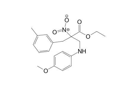 Ethyl 3-(4-methoxyphenylamino)-2-(3-methylbenzyl)-2-nitropropanoate