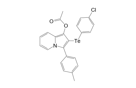 2-((4-chlorophenyl)tellanyl)-3-(p-tolyl)indolizin-1-yl acetate