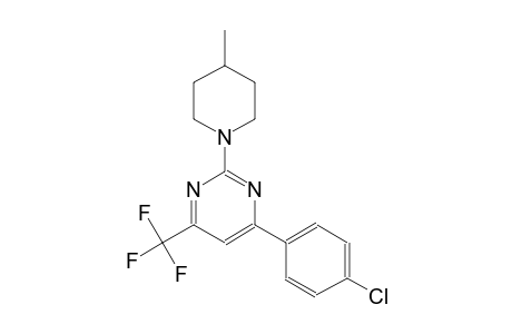 4-(4-chlorophenyl)-2-(4-methyl-1-piperidinyl)-6-(trifluoromethyl)pyrimidine