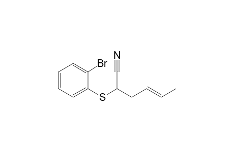 2-(o-Bromophenylsulfenyl)-4-hexenenitrile