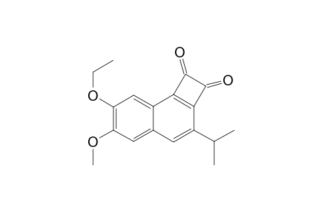 7- Ethoxy-6-methoxy-3-i-propylcyclobuta[a]naphthalen-1,2-dione