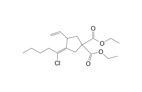 1,1-bis(Ethoxycarbonyl)-3-ethenyl-4-(1'-chloropentylidene)cyclopentane