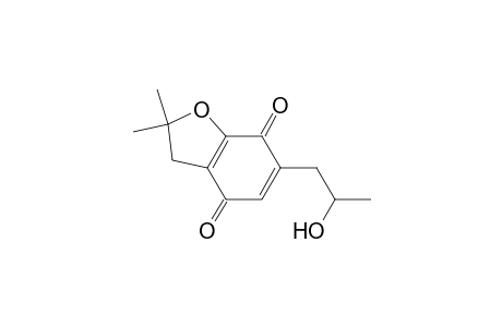 4,7-Benzofurandione, 2,3-dihydro-6-(2-hydroxypropyl)-2,2-dimethyl-