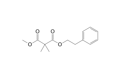 2,2 Dimethylmalonic acid methyl 2-phenylethyl ester