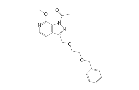 1-ACETYL-3-(2-BENZYLOXY-ETHOXY)-METHYL-7-METHOXY-1H-PYRAZOLO-[3,4-C]-PYRIDINE