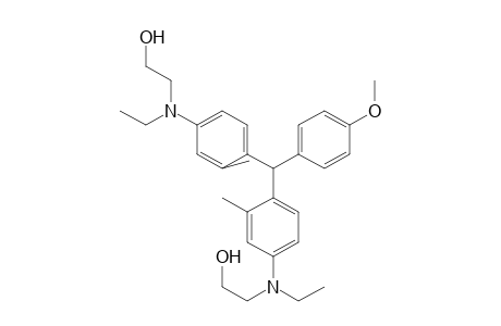 Ethanol, 2,2'-[[(4-methoxyphenyl)methylene]bis[(3-methyl-4,1-phenylene)(ethylimino)]]bis-