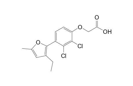 [2,3-Dichloro-4-(3'-ethyl-5'-methyl-2'-furyl)phenoxy]acetic acid