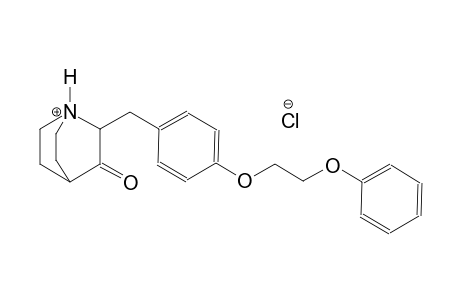 3-oxo-2-[4-(2-phenoxyethoxy)benzyl]-1-azoniabicyclo[2.2.2]octane chloride