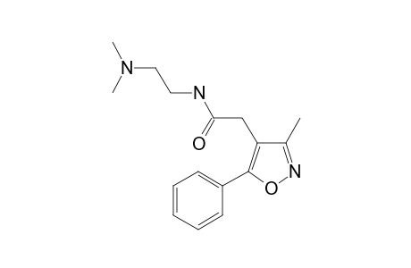 N-(2-dimethylaminoethyl)-2-(3-methyl-5-phenyl-1,2-oxazol-4-yl)acetamide