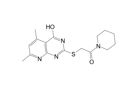 2-[(2-keto-2-piperidino-ethyl)thio]-5,7-dimethyl-1H-pyrido[2,3-d]pyrimidin-4-one