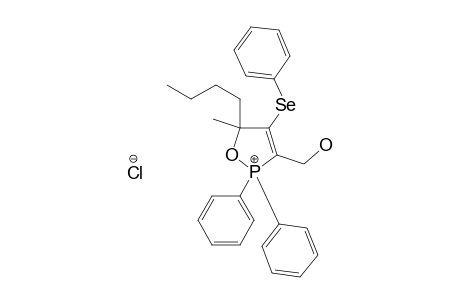 5-BUTYL-3-(HYDROXYMETHYL)-5-METHYL-2,2-DIPHENYL-4-PHENYLSELENENYL-2,5-DIHYDRO-1,2-OXAPHOSPHOL-2-IUM-CHLORIDE