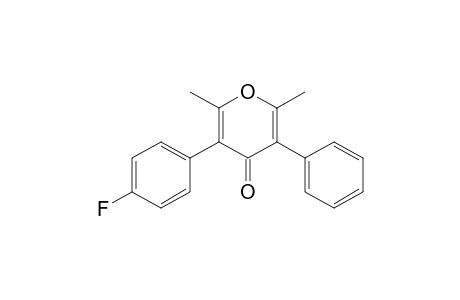 4H-Pyran-4-one, 3-(4-fluorophenyl)-2,6-dimethyl-5-phenyl-