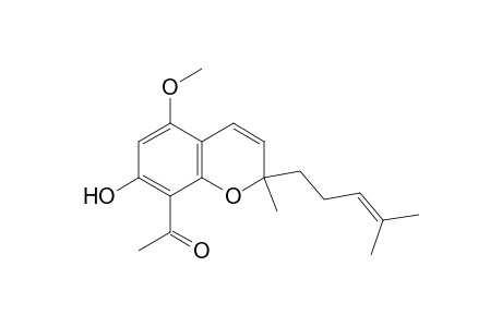 1-[7-hydroxy-5-methoxy-2-methyl-2-(4-methyl-3-pentenyl)-2H-chromen-8-yl]ethanone
