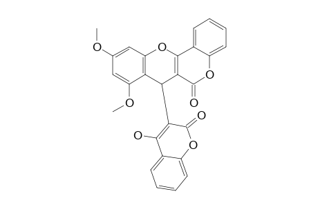 3-[6-OXO-(1H)-15,17-DIMETHOXY-BENZOPYRANO-[4,3-B]-BENZOPYRAN-7-YL]-4-HYDROXY-COUMARIN