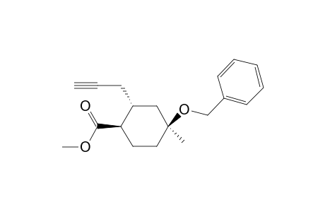 Methyl 4-Benzyloxy-4-methyl-2-(prop-2-yn-1-yl)]cyclohexanecarboxylate