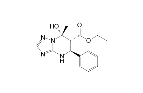 Ethyl 7-hydroxy-7-methyl-5-phenyl-4,5,6,7-tetrahydro[1,2,4]striazolo[1,5-a]pyrimidine-6-carboxylate