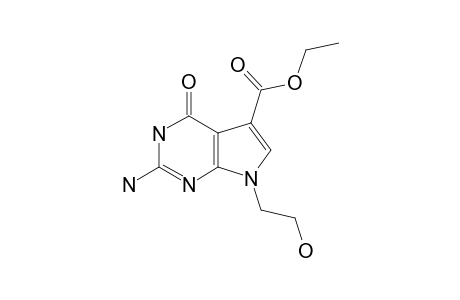ETHYL_9-(2-HYDROXYETHYL)-7-DEAZAGUANINE-7-CARBOXYLATE