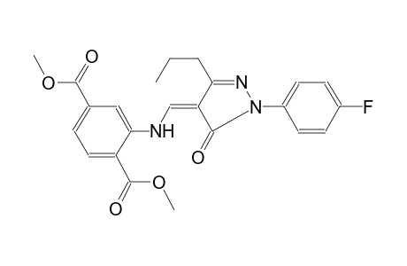 1,4-benzenedicarboxylic acid, 2-[[(Z)-[1-(4-fluorophenyl)-1,5-dihydro-5-oxo-3-propyl-4H-pyrazol-4-ylidene]methyl]amino]-, dimethyl ester