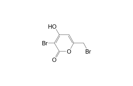 2H-Pyran-2-one, 3-bromo-6-(bromomethyl)-4-hydroxy-