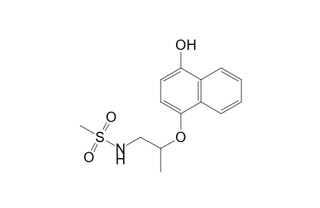 Methanesulfonamide, N-[2-[(4-hydroxy-1-naphthalenyl)oxy]propyl]-