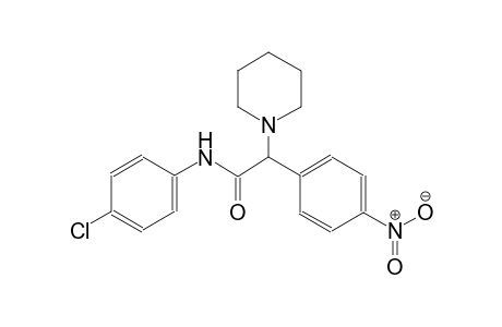 1-piperidineacetamide, N-(4-chlorophenyl)-alpha-(4-nitrophenyl)-