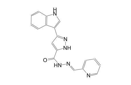 3-(1H-indol-3-yl)-N'-[(E)-2-pyridinylmethylidene]-1H-pyrazole-5-carbohydrazide