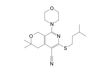 1H-pyrano[3,4-c]pyridine-5-carbonitrile, 3,4-dihydro-3,3-dimethyl-6-[(3-methylbutyl)thio]-8-(4-morpholinyl)-