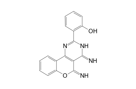 2-(2-Hydroxyphenyl)-4,5-diimino-3,4-dihydro-5H-[1]benzopyrano[4,3-d]pyrimidin {4-Amino-2-(2-hydroxyphenyl)-5-imino-5H-[1]benzopyrano[4,3-d]pyrimidin}