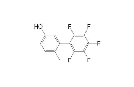 4-Methyl-3-(2,3,4,5,6-pentafluorophenyl)phenol