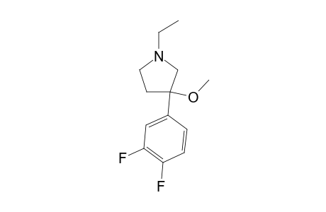 3-(3,4-difluorophenyl)-1-ethyl-3-methoxypyrrolidine