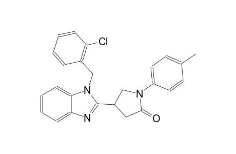 4-[1-(2-chlorobenzyl)-1H-benzimidazol-2-yl]-1-(4-methylphenyl)-2-pyrrolidinone