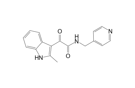 1H-Indole-3-acetamide, 2-methyl-.alpha.-oxo-N-(4-pyridinylmethyl)-