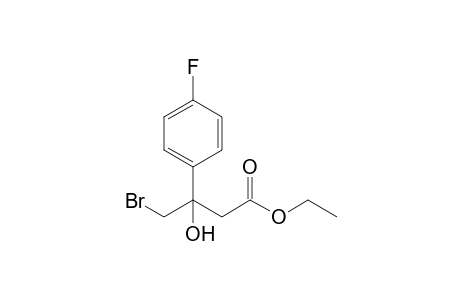 Ethyl 4-bromo-3-(4-fluorophenyl)-3-hydroxybutanoate