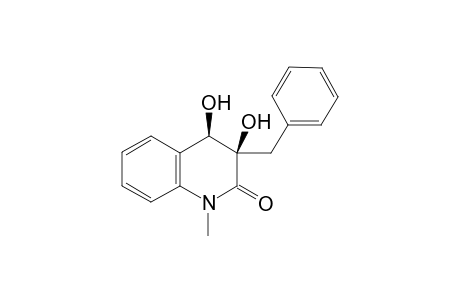 cis-3-Benzyl-3,4-dihydro-3,4-dihydroxy-1-methylquinolin-2(1H)-one