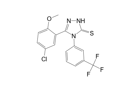 3-(5-Chloranyl-2-methoxy-phenyl)-4-[3-(trifluoromethyl)phenyl]-1H-1,2,4-triazole-5-thione
